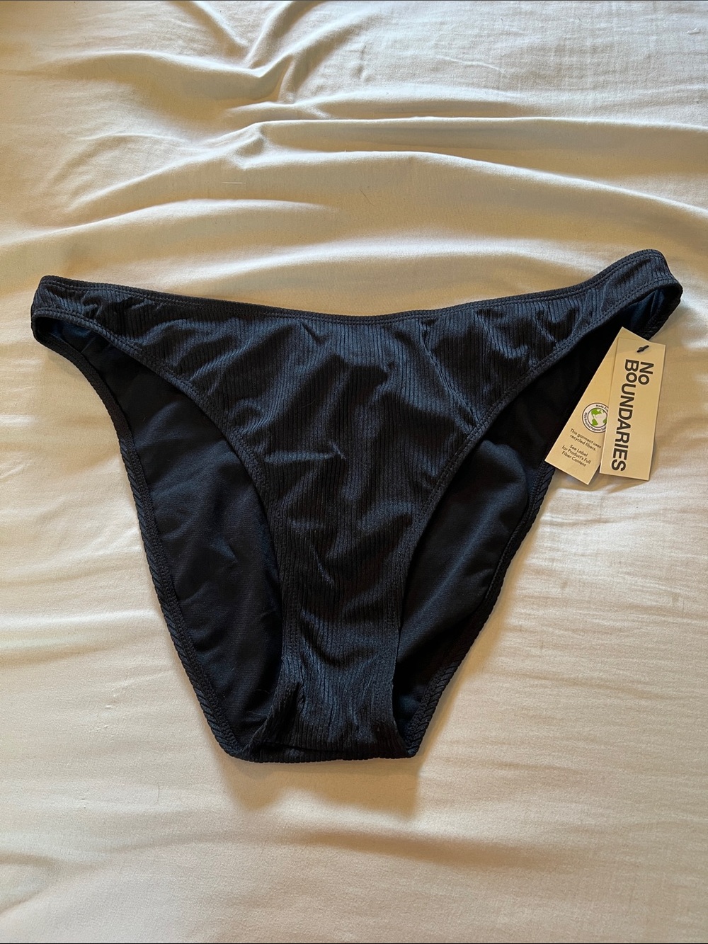 Swim/Bathing suit/bikini bottom, ribbed look, high waist
